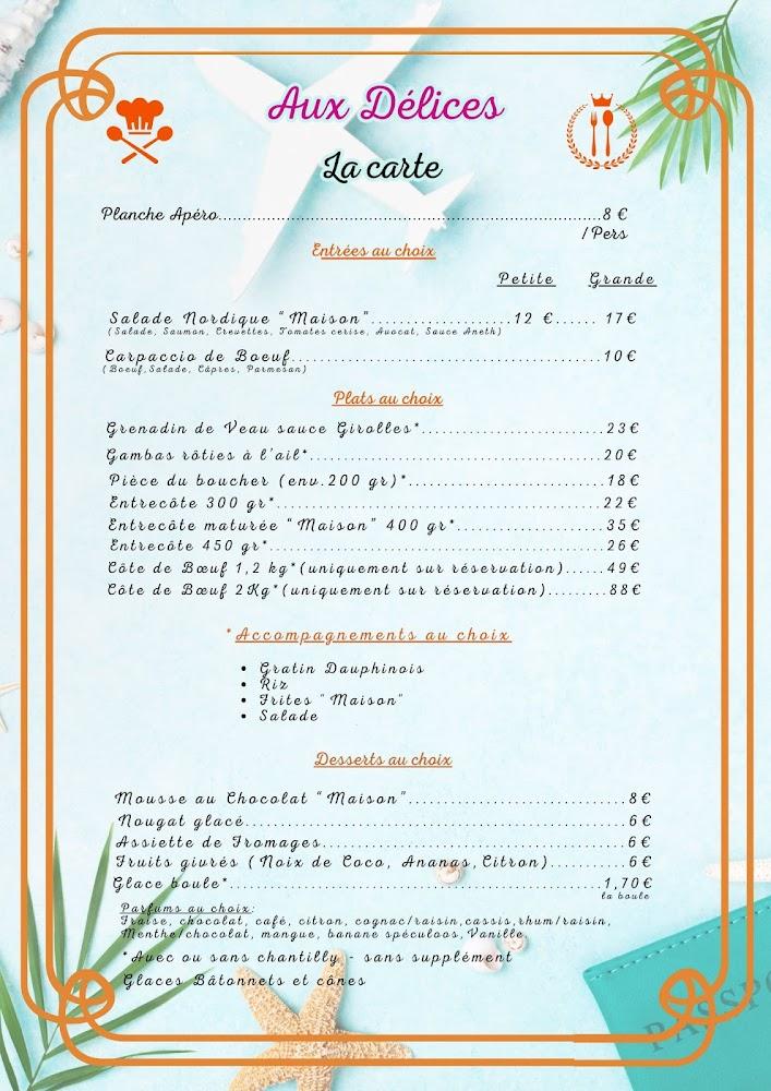 Aux Délices - Fanny & Ricko - Menu Image 1